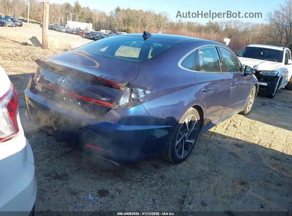 5NPEJ4J2XNH141940 2022 HYUNDAI SONATA Синий Задняя правая четверть