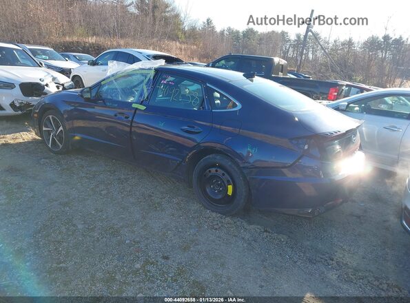 5NPEJ4J2XNH141940 2022 HYUNDAI SONATA Синий Задняя левая четверть
