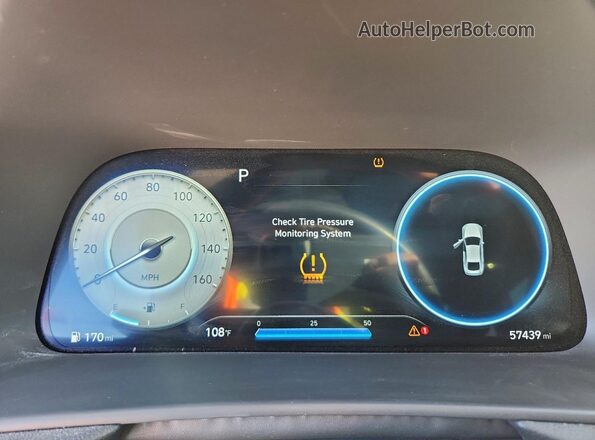 5NPEK4JC9NH146455 2022 HYUNDAI SONATA Black Instrument cluster view