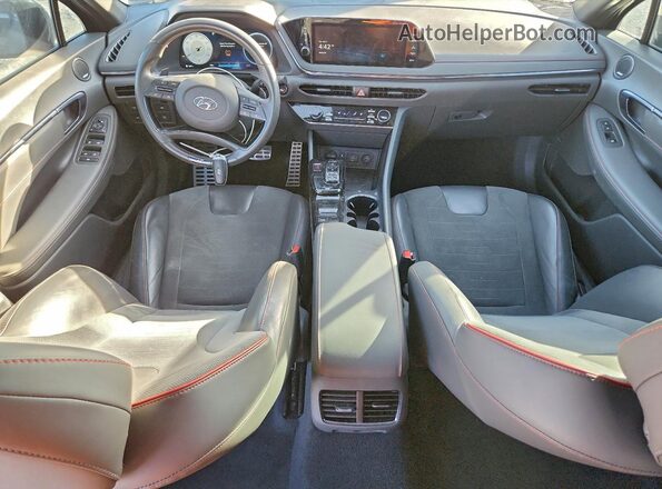 5NPEK4JC9NH146455 2022 HYUNDAI SONATA Black Dashboard view