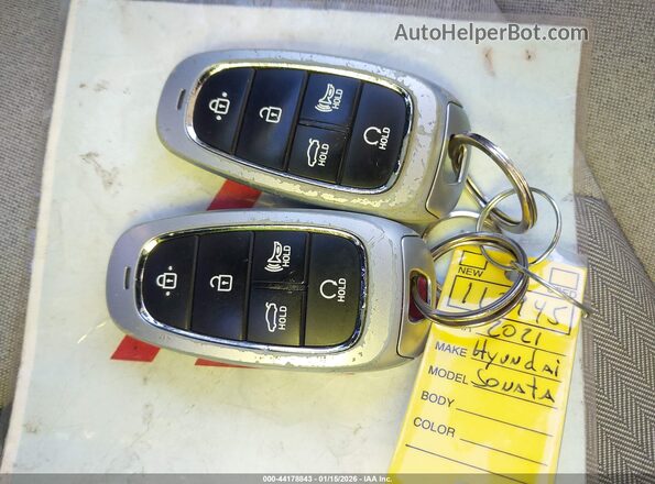5NPEL4JA7MH112945 2021 HYUNDAI SONATA Белый Вид панели приборов