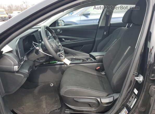 5NPLM4AG8MH027914 2021 HYUNDAI ELANTRA Black Front interior view