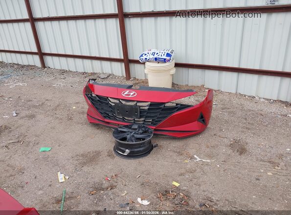 5NPLM4AG8NH066763 2022 HYUNDAI ELANTRA Red Instrument cluster view