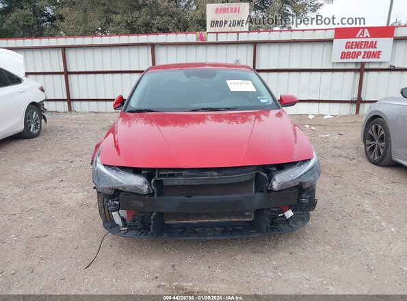 5NPLM4AG8NH066763 2022 HYUNDAI ELANTRA Red Rear interior view