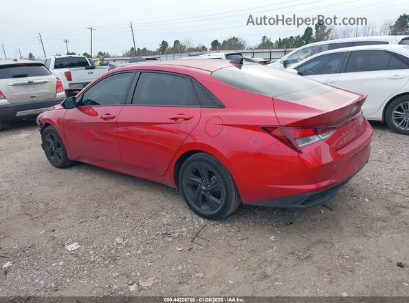 5NPLM4AG8NH066763 2022 HYUNDAI ELANTRA Red Rear left