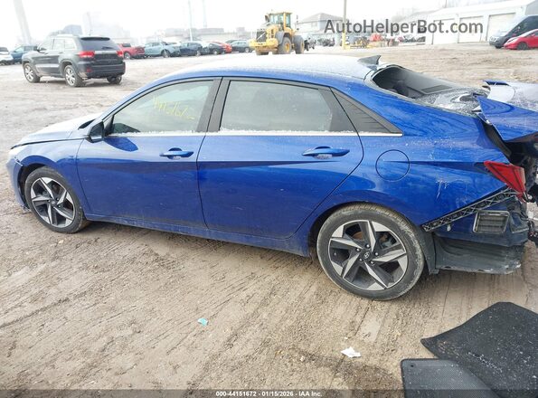 5NPLN4AG8MH006509 2021 HYUNDAI ELANTRA Blue Սալոնի 360 աստիճան տեսք