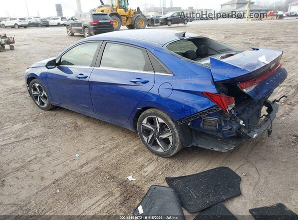 5NPLN4AG8MH006509 2021 HYUNDAI ELANTRA Blue Հետևի ձախ