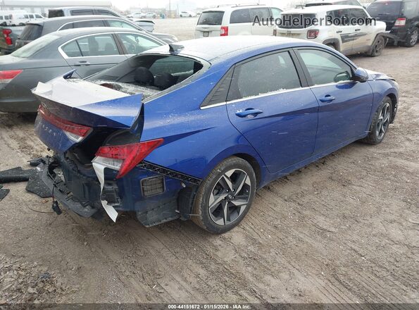 5NPLN4AG8MH006509 2021 HYUNDAI ELANTRA Blue Հետևի աջ