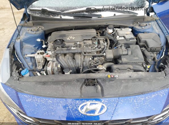 5NPLN4AG8MH006509 2021 HYUNDAI ELANTRA Blue Հետևի տեսք