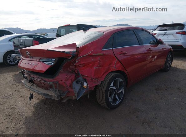 5NPLN4AGXNH057592 2022 HYUNDAI ELANTRA Red Rear right