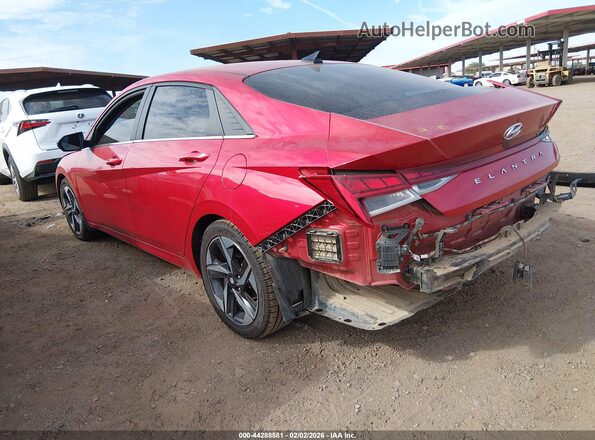 5NPLN4AGXNH057592 2022 HYUNDAI ELANTRA Red Rear left