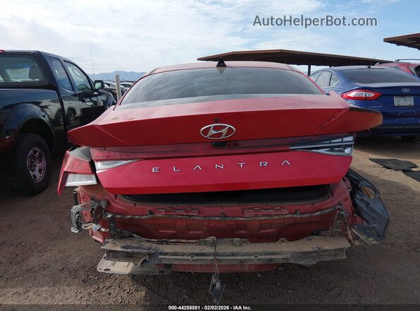 5NPLN4AGXNH057592 2022 HYUNDAI ELANTRA Red 