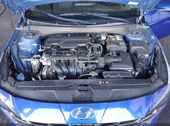5NPLP4AG1MH040169 2021 HYUNDAI ELANTRA Blue Հետևի տեսք