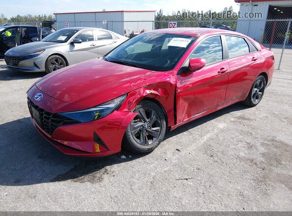 5NPLS4AG4MH016799 2021 HYUNDAI ELANTRA Red Przód lewy