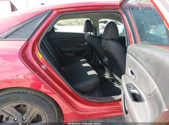 5NPLS4AG4MH016799 2021 HYUNDAI ELANTRA Red Widok naklejki z numerem VIN