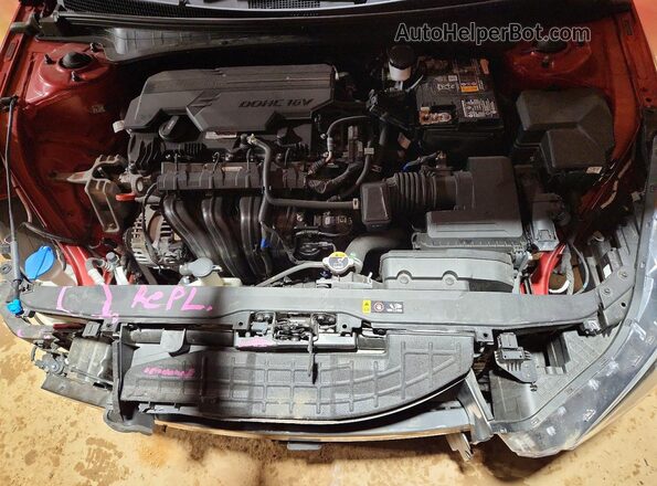 5NPLS4AGXNH062686 2022 HYUNDAI ELANTRA Red უკანა სალონის ხედი