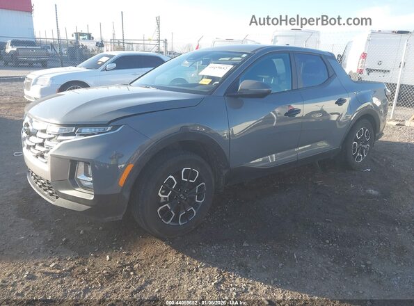 5NTJBDAE4NH026533 2022 HYUNDAI SANTA CRUZ Gray წინა მარცხენა ხედი სამი მეოთხედიდან