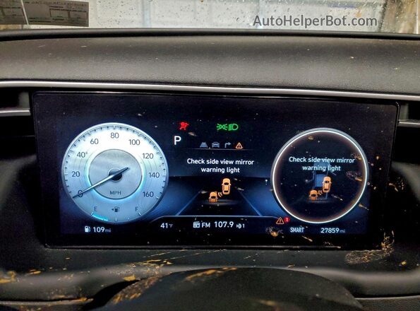 5NTJCDAF3RH086086 2024 HYUNDAI SANTA Black ხელსაწყოთა პანელის ხედი