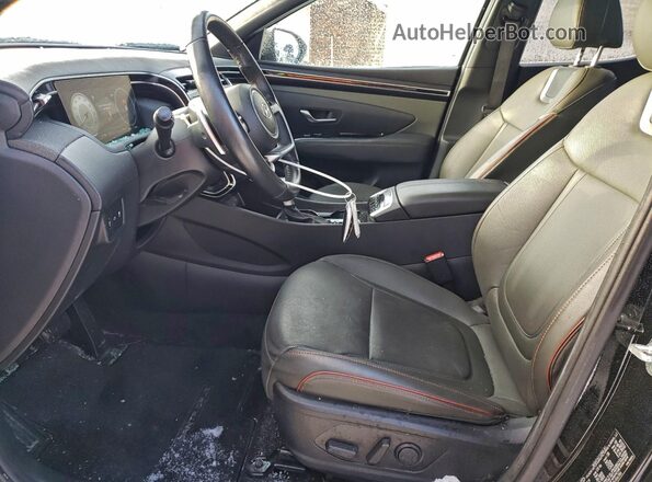 5NTJEDDFXRH106386 2024 HYUNDAI SANTA Black წინა სალონის ხედი