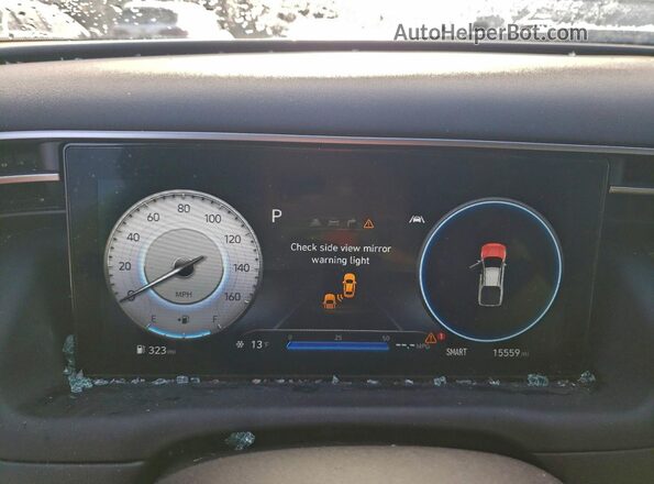 5NTJEDDFXRH106386 2024 HYUNDAI SANTA Black ხელსაწყოთა პანელის ხედი