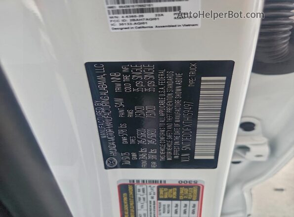 5NTJEDDFXTH159497 2026 HYUNDAI SANTA Белый Вид подкапотного пространства