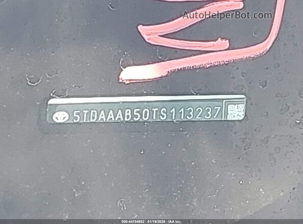 5TDAAAB50TS113237 2026 TOYOTA GRAND HIGHLANDER White Widok komory silnika