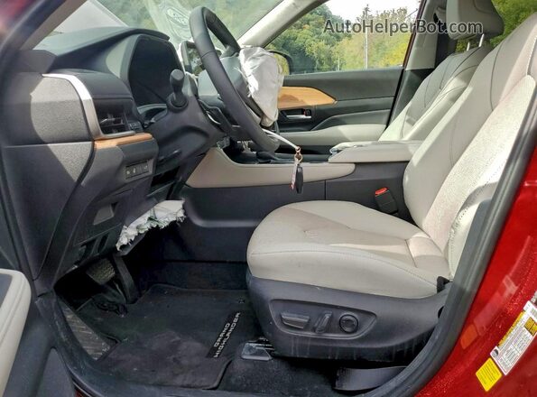 5TDAAAB52SS081132 2025 TOYOTA GRAND Бордовый Вид салона спереди