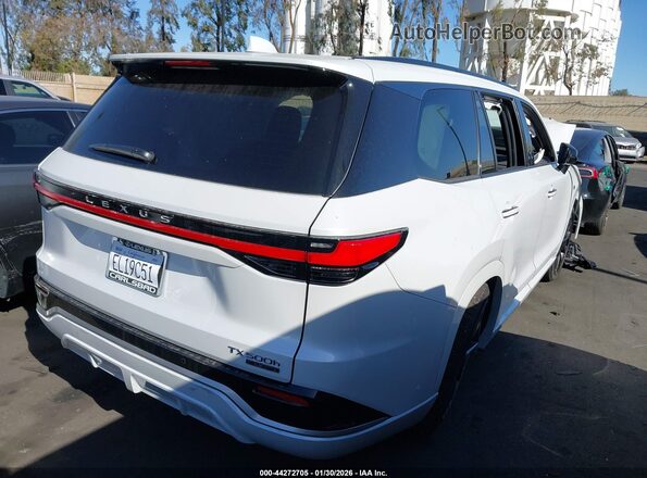 5TDABAB62TS019494 2026 LEXUS TX 500H White Հետևի աջ