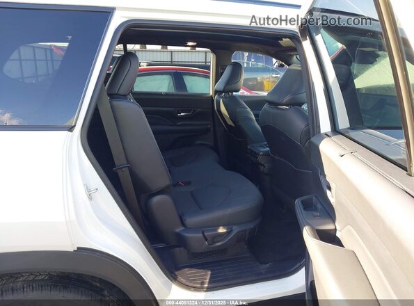5TDACAB5XSS036904 2025 TOYOTA HIGHLANDER HYBRID White Vista de la etiqueta del VIN