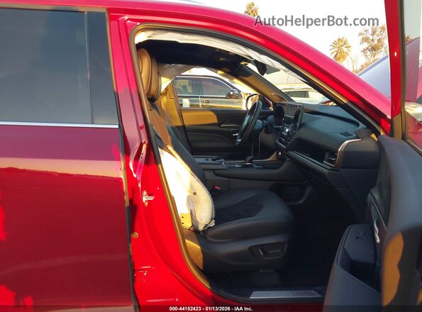 5TDADAB50SS024998 2025 TOYOTA HIGHLANDER HYBRID Red Front interior view