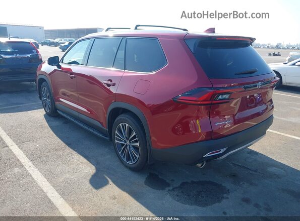 5TDADAB50SS024998 2025 TOYOTA HIGHLANDER HYBRID Red Rear left