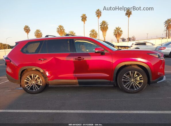 5TDADAB50SS024998 2025 TOYOTA HIGHLANDER HYBRID Red Rear interior view