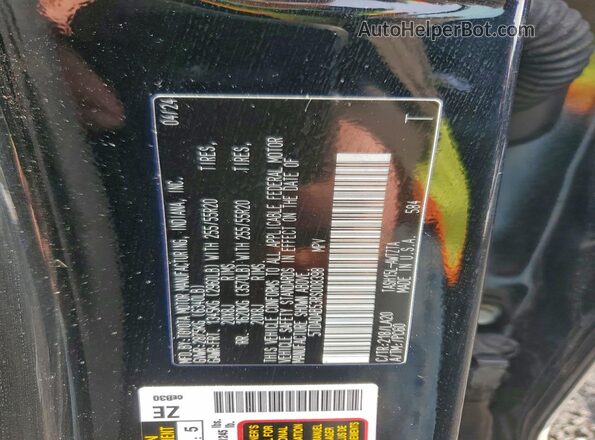 5TDADAB53RS008398 2024 TOYOTA LIMITED Black Vista de la etiqueta del VIN