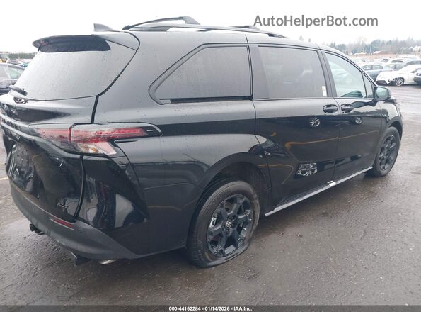 5TDCSKFC1SS163180 2025 TOYOTA SIENNA Black უკანა მარჯვენა