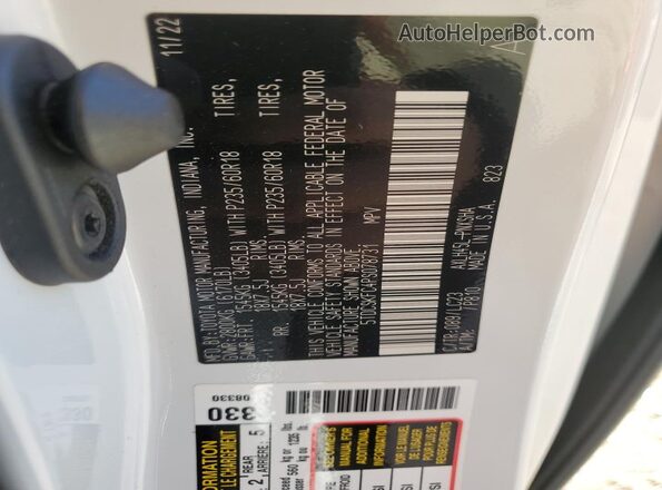5TDCSKFC4PS078731 2023 TOYOTA SIENNA White 