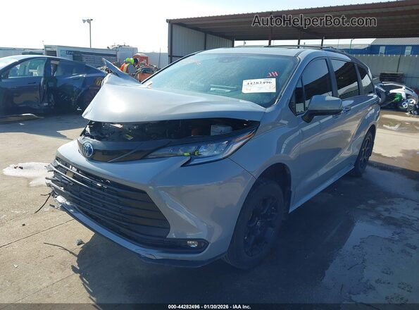 5TDCSKFC9SS191051 2025 TOYOTA SIENNA Gray Передня ліва чверть