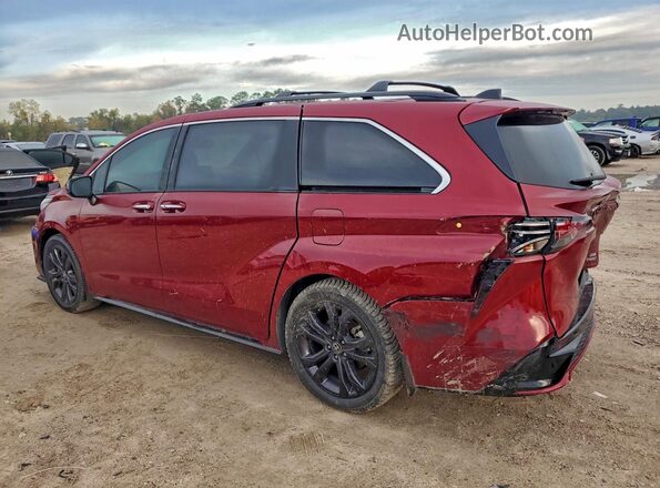 5TDDRKEC2NS119002 2022 TOYOTA SIENNA Red უკანა მარცხენა