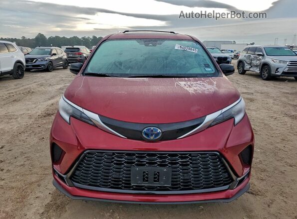 5TDDRKEC2NS119002 2022 TOYOTA SIENNA Red წინა ხედი