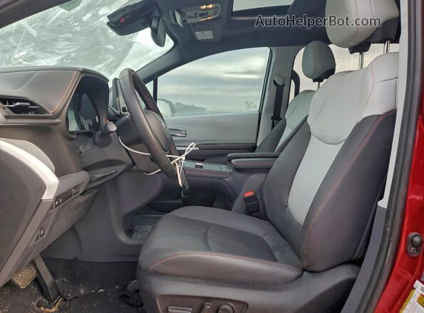 5TDDRKEC2NS119002 2022 TOYOTA SIENNA Red წინა სალონის ხედი