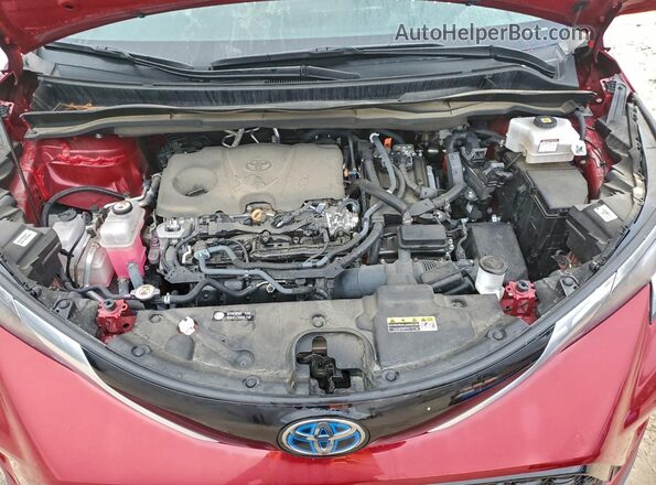 5TDDRKEC2NS119002 2022 TOYOTA SIENNA Red ძრავის განყოფილების ხედი