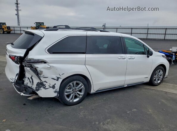 5TDDSKFC1MS004165 2021 TOYOTA SIENNA White უკანა მარჯვენა