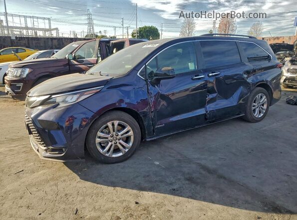 5TDDSKFC1MS023847 2021 TOYOTA SIENNA Blue Հետևի ձախ