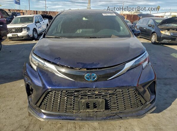 5TDDSKFC1MS023847 2021 TOYOTA SIENNA Blue Հետևի տեսք
