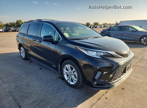 5TDDSKFC3MS022943 2021 TOYOTA SIENNA Black Delantero derecho