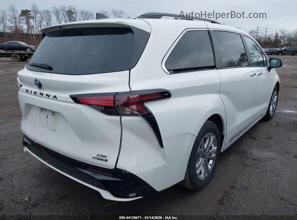 5TDDSKFC4NS050607 2022 TOYOTA SIENNA White უკანა მარჯვენა