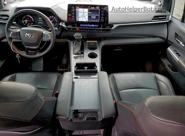5TDDSKFCXNS061899 2022 TOYOTA SIENNA Серебряный Вид панели приборов