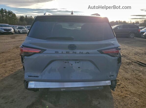 5TDDSKFCXSS157124 2025 TOYOTA SIENNA Gray უკანა ხედი