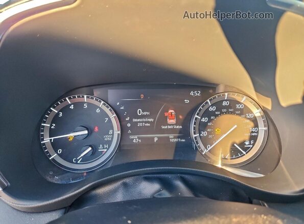 5TDDZRBH7LS020164 2020 TOYOTA LIMITED Blue Instrument cluster view