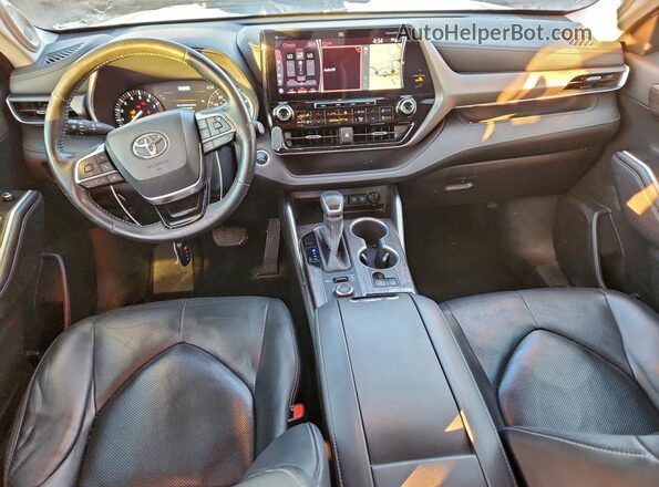 5TDDZRBH7LS020164 2020 TOYOTA LIMITED Blue Dashboard view
