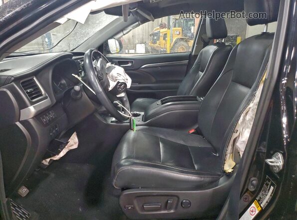 5TDDZRFH7JS883649 2018 TOYOTA LIMITED Black Вид салону спереду